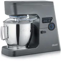 Graef Robot de cuisine MYestro KM7016 Pétrin avec bol en acier inoxydable de 7 litres Batteur multifonctions 800 watts moteur à courant continu