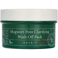 Axis-Y Mugwort Pore Clarifying Wash Off Pack Purifying Face Mask with Mugwort, 100 ml