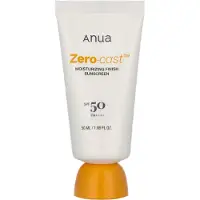 ANUA Zero-Cast Moisturizing Finish Sunscreen crème hydratante protectrice SPF 50 50 ml