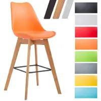 CLP Tabouret de bar Metz plastique Natura