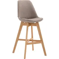 CLP Tabouret de bar Cannes Tissu Natura
