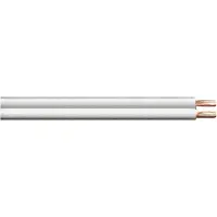 MaxTrack Câble de haut-parleur (50 m, 2.50 mm²² mm), Câble d'enceinte, Blanc