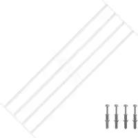vidaXL Grille de sécurité pour fenêtres avec 4 barres croisées