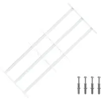 vidaXL : Barrière de sécurité pour fenêtres, avec 3 barres transversales, lot de 3.