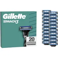 Gillette Mach3 têtes de remplacement 20 pcs