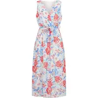 Cloud5ive Robe d’été bleu clair / magenta / rose ancienne / blanc