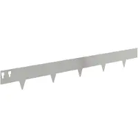 vidaXL Bordure de jardin, 30 pièces, 100 x 12 cm, acier, argenté
