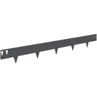 vidaXL Bordure de jardin, 20 pièces, 100 x 12 cm, acier, anthracite