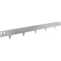 vidaXL Bordure de jardin, 50 pièces, 100 x 12 cm, acier, argenté