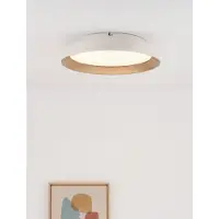 Nova Luce Plafonnier Vela blanc Ø 45cm