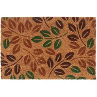 vidaXL Tapis de porte naturel 40x60 cm fibre de coco touffeté