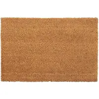 vidaXL Tapis de porte naturel 50x80 cm fibre de coco touffeté