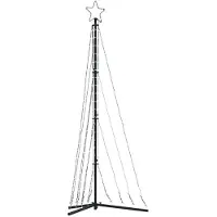 vidaXL Sapin de Noël à LED 339 LED blanc froid 187 cm