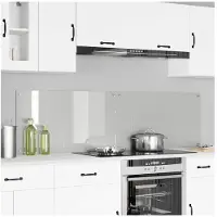 vidaXL : 2 panneaux de protection pour cuisine, transparents, 90 x 50 cm, en verre trempé