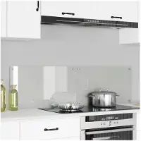 vidaXL : 2 panneaux de protection pour cuisine, transparents, 70 x 40 cm, en verre trempé