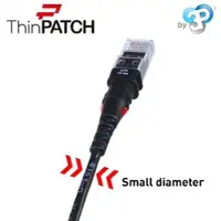 PatchSee Câble patch ThinPatch UTP CAT 6a noir 1,5m