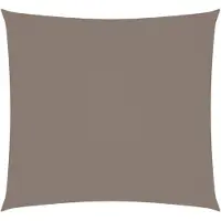 vidaXL Voile de parasol tissu oxford carré 7x7 m taupe
