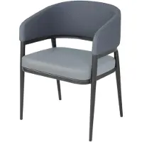 Bolero Chaises d'intérieur Meridian - Bleu pierre (2 pièces)