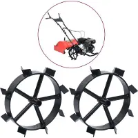 vidaXL Roues en métal pour fraiseuse de jardin à essence 6,5 CV 2 pces
