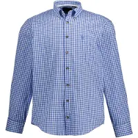 JP 1880 Chemise folklorique bleu / blanc