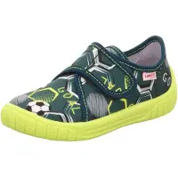 Superfit Pantoufle 'BILL' vert / pomme / noir / blanc