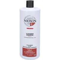 Nioxin System 4 Shampoo détergent pour cheveux fins, colorés et fortement clairsemés - 1000 ml