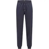 BOSS Pantalon bleu foncé / gris argenté