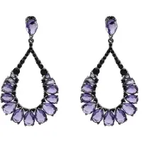 Avant Garde Boucles d'oreilles 'Luciala' violet