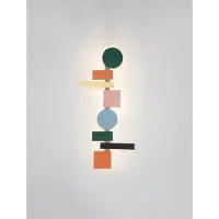 Lyora Applique murale gaie Margot coloré 105cm