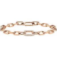 Daniel Wellington Bracelet de luxe en bronze avec cristaux Crystal Link DW00400572 - Length : 16.5 cm, (16.50 cm, Bronze)