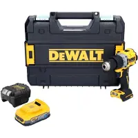 DeWalt DCD 805 E1T Perceuse-visseuse à percussion sans fil 18 V 90 Nm Brushless + 1x batterie 1,7 Ah + chargeur + TSTAK