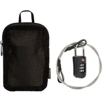 Pacsafe fermeture de valise Prosafe 1000 Combination Lock with Steel Cable Black noir gris