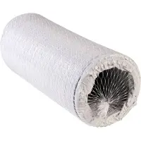 Wallair Boyau flexible spiralé N52856 (Ø x L) 12.7 cm x 6 m plastique blanc