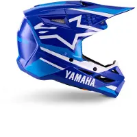Alpinestars Casque Yamaha S-M3 Junior ECE 22.06 Blue White Glossy, Taille: YM
