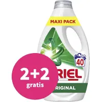 Ariel Lessive liquide Original 40 lavages 1,8L, Action Détachante En 1 Seul Lavage, Impeccable Même à Froid, Fabriqué en France
