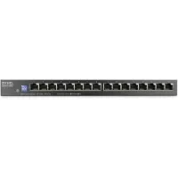 Zyxel GS1100-16ES-EU0101F 16-Port Gigabit Unmanaged Switch Slimline mit DIP Sele