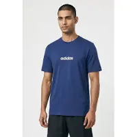 Adidas T-Shirt fonctionnel 'Essentials' bleu foncé / blanc