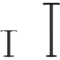 Beneito Faure Clos Dual Base Mini Suelo 30Cm Noir Mat - Applique Murale Led 8W/16W Ip65 Ik08, Interrupteur Cct 3000K/4000K/5000K Pour Extérieur -