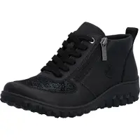 Rieker Bottines à lacets noir