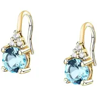 Morellato Bijoux Boucles d'oreilles en argent 925/1000 recyclé et zircon femme - Doré - Unique