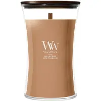 Woodwick Hazelnut Roast bougie parfumée avec mèche en bois 610 g