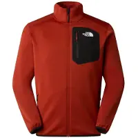The North Face - Polaire zippée et résistante - M Crest Full Zip Jacket Iron Clay TNF Black pour Homme - Taille L - Rouge