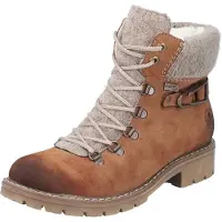 Rieker Bottines à lacets 'Y9131' marron / blanc cassé