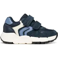 Geox Baskets à scratch Flexyper bébé garçon - Marine/Dark Sky
