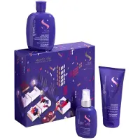Alfaparf Milano Semi di Lino Blonde Holiday Kit coffret cadeau pour cheveux blonds et méchés 3 pcs