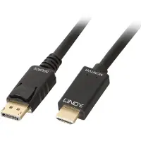Lindy - Câble adaptateur - DisplayPort mâle pour HDMI mâle - 1 m - support 4K