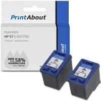 PrintAbout Cartouche compatible pour HP 57 (C6657AE) - 3-couleurs