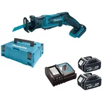 Makita DJR183RMJ - 18V Li-ion - Scie Sabre Sans-fil - 2 Batteries 4,0 Ah - MAKPAC - Changement Rapide