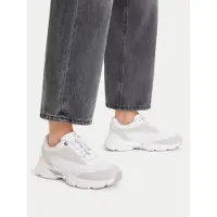 GUESS Baskets basses 'Imeri' gris clair / blanc
