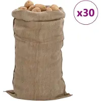 vidaXL Sacs en jute 30 pcs 65x135 cm 100 % jute 340 g/m²